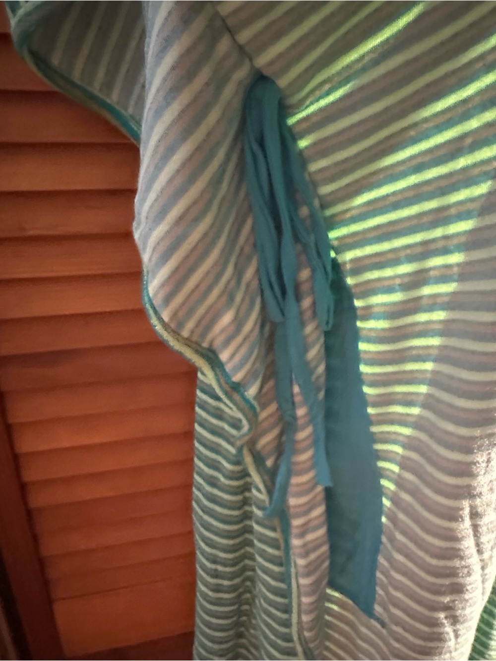 Free People The Beach - Green Striped Terry Swim Coverup - Picture 6 of 6